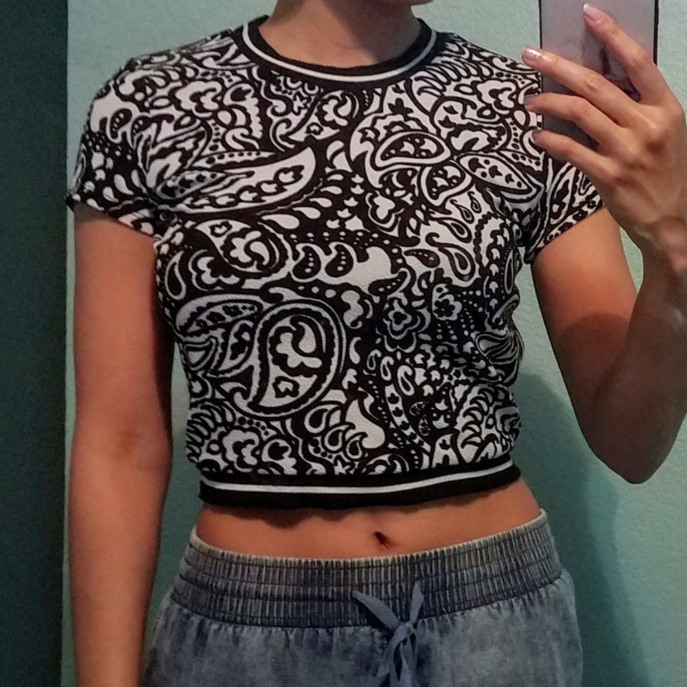 Paisley crop top